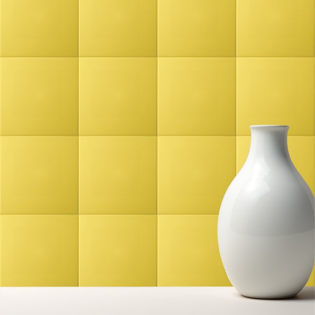 Solid pastel banana yellow ceramic tile (Creator Uploaded)