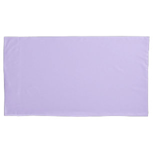 Solid Pastel Lilac Purple Pillowcase
