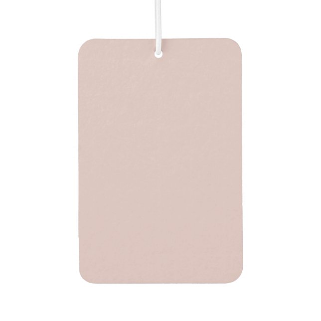 Solid Pastel Pink  Car Air Freshener (Front)
