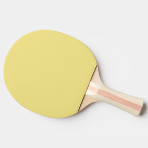 Solid Pastel Yellow Modern Ping Pong Paddle
