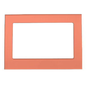 Solid peach magnetic frame