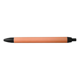 Solid Peach Socks Black Ink Pen