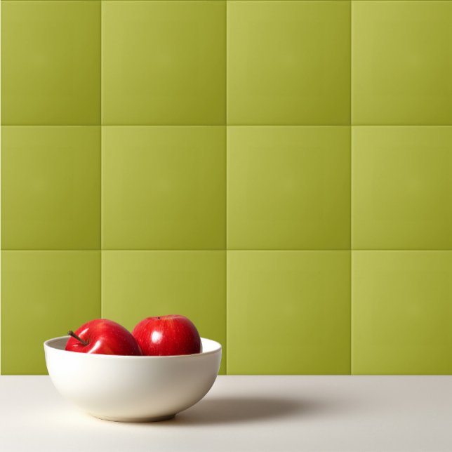 Solid pear green ceramic tile (Creator Uploaded)