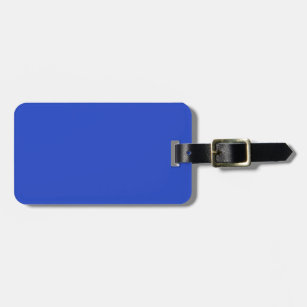 Solid Persian blue Luggage Tag