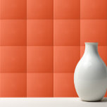 Solid persimmon orange ceramic tile<br><div class="desc">Solid color persimmon orange design.</div>