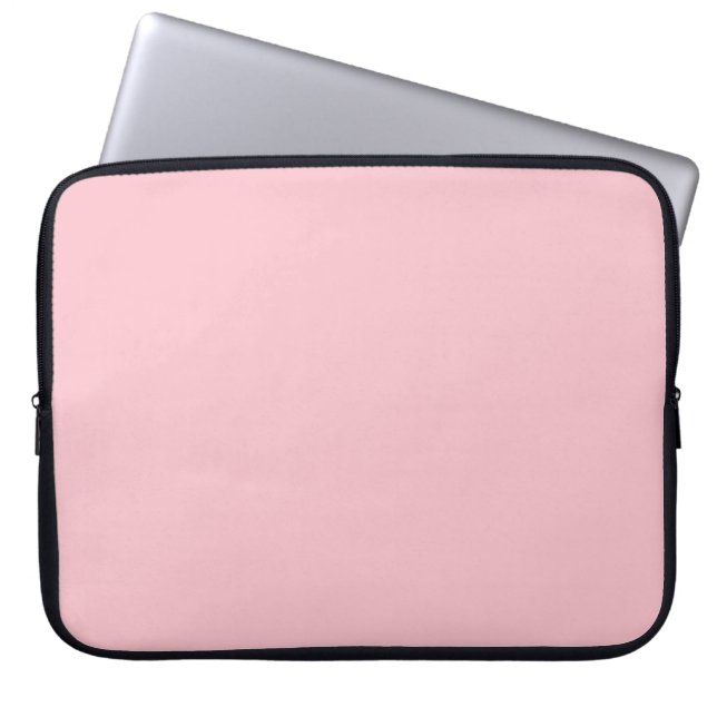 Solid pig soft pink laptop sleeve (Front)