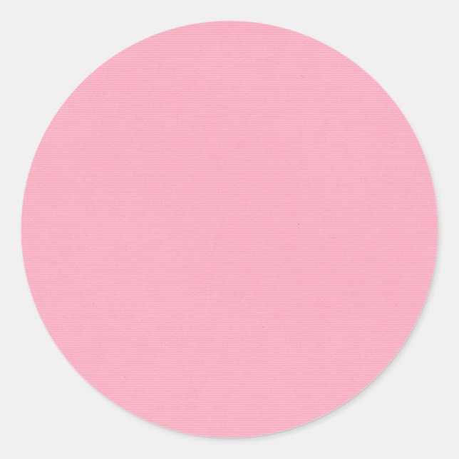 solid-pink4 SOLID COTTON CANDY PINK BACKGROUND TEM Classic Round Sticker (Front)