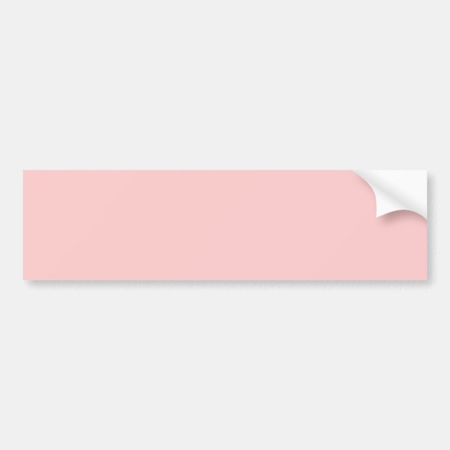 Solid Pink Background Web Colour FFCCCC Bumper Sticker (Front)