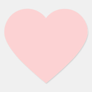 Solid Pink Background Web Colour FFCCCC Heart Sticker