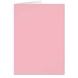 Solid Pink Blank Greeting Card