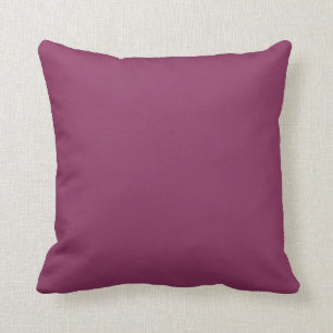 Solid pink plum purple dark mauve cushion