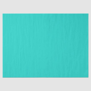 Solid plain bright turquoise tissue paper