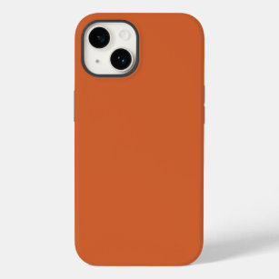 Solid plain harvest pumpkin orange Case-Mate iPhone 14 case