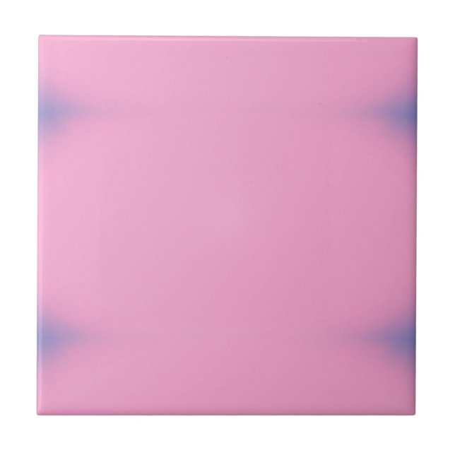Solid plain pink ceramic tile (Front)