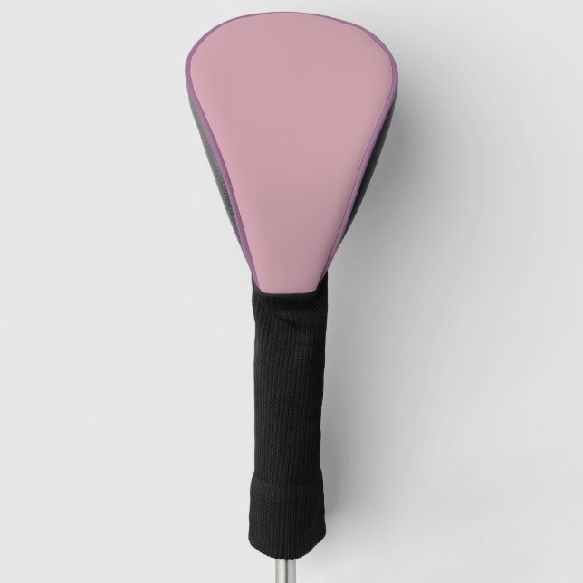 Solid, Plain Pink Quartz Blush Golf Head Cover (Front)