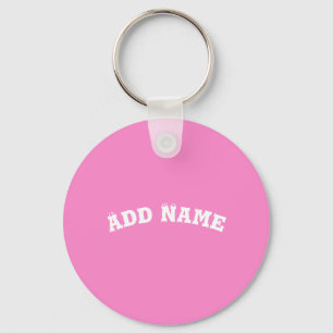 Solid Plain Taffy Baby Pink Key Ring