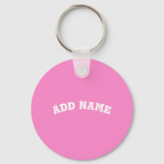 Solid Plain Taffy Baby Pink Key Ring