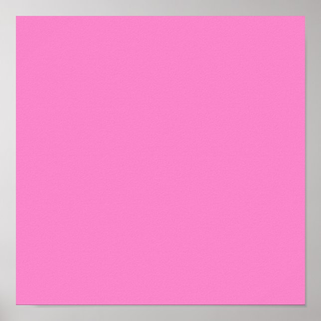 Solid plain Taffy Pink Poster (Front)