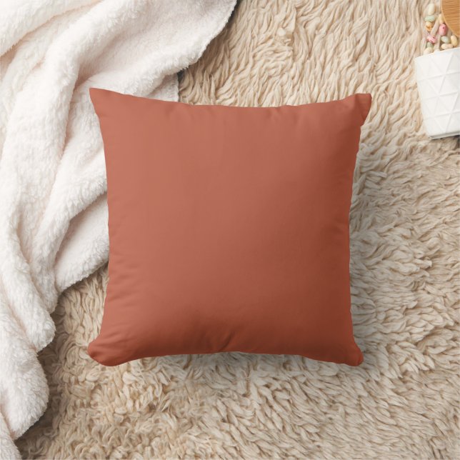 Solid Plain Terracotta Cushion/ Cushion (Blanket)