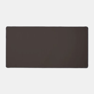 Solid, Plain Walnut Brown, Desk Mat