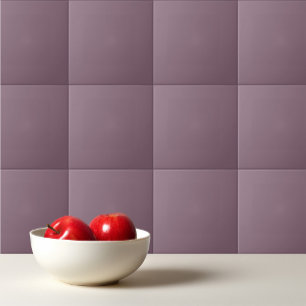 Solid plum dandy purple ceramic tile