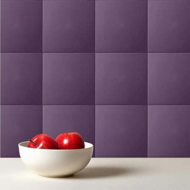 Solid plum dark dull purple ceramic tile (Creator Uploaded)