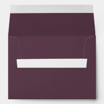 Solid Plum Purple Wedding Stationary