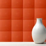 Solid poppy red ceramic tile<br><div class="desc">Solid color poppy red design.</div>