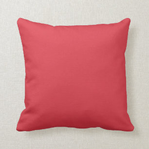 Solid Poppy Red Pillow