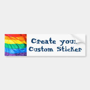 Solid Pride - Gay Pride Flag Closeup Bumper Sticker