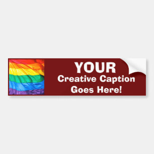 Solid Pride - Gay Pride Flag Closeup Bumper Sticker