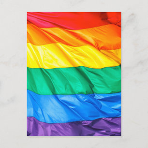 Solid Pride - Gay Pride Flag Closeup Postcard