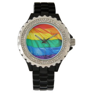 Solid Pride - Gay Pride Flag Closeup Watch