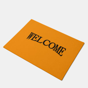 Solid Princeton Orange Welcome Doormat