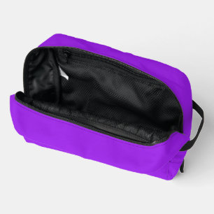 Solid Purple Cut Sew Toiletry Bag for Daily Travel