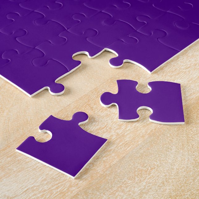 Solid Purple Jigsaw Puzzle (Side)