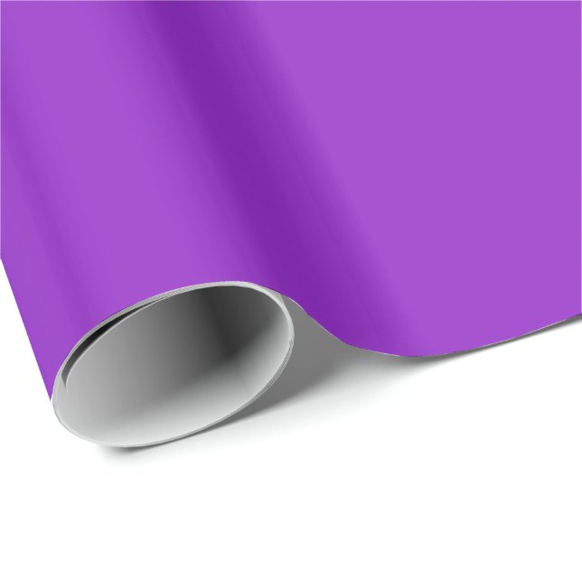 Solid Purple Wrapping Paper (Roll Corner)