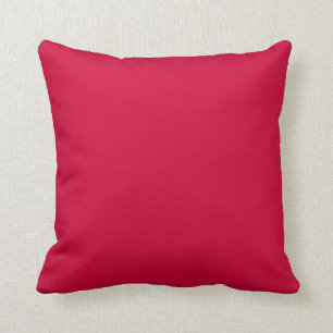 Solid Raspberry pink decorative accent Cushion