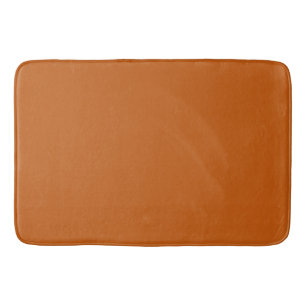 Solid raw sienna alloy orange bath mat