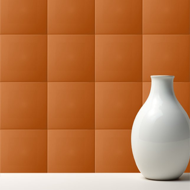 Solid raw sienna alloy orange ceramic tile (Creator Uploaded)