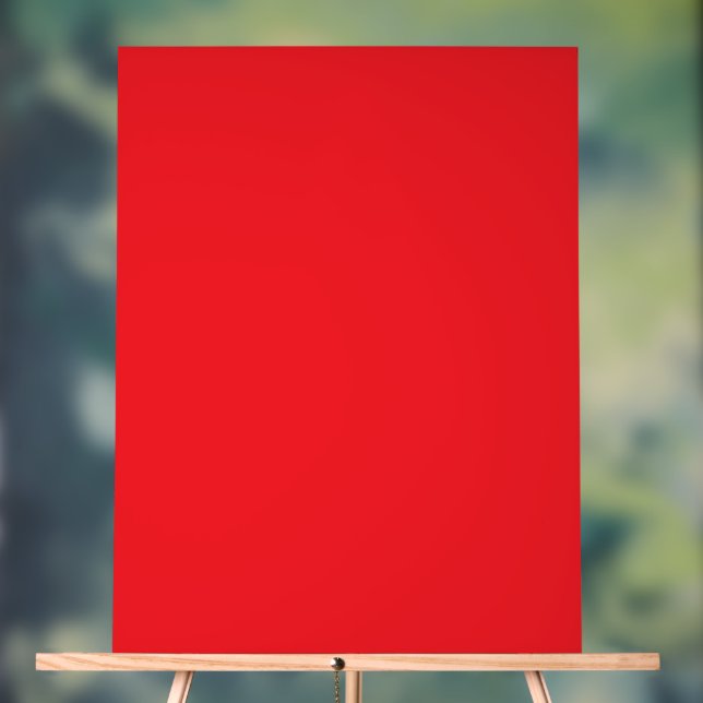 Solid Red Background  Acrylic Sign (Neutral)