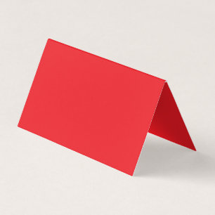 Solid Red Background  Business Card