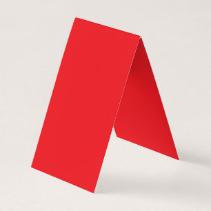Solid Red Background Business Card