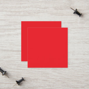 Solid Red Background Calling Card