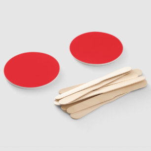 Solid Red Background  Hand Fan