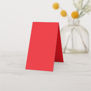 Solid Red Background Loyalty Card