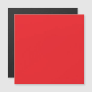 Solid Red Background Magnetic Invitation
