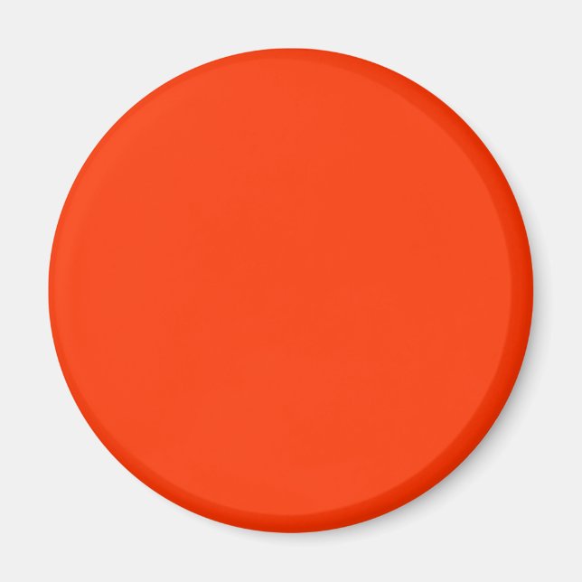 Solid Red Background Web Colour FF3300 Magnet (Front)