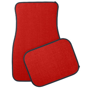 Solid Red Car Mat