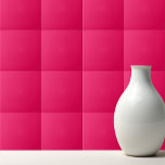 Solid reddish bright hot pink ceramic tile<br><div class="desc">Solid color reddish bright hot pink design.</div>